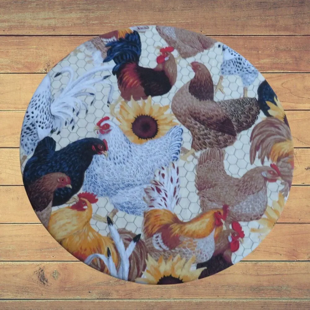 Kitchenaid Bowl Cover, Chickens and Reversible Red Gingham